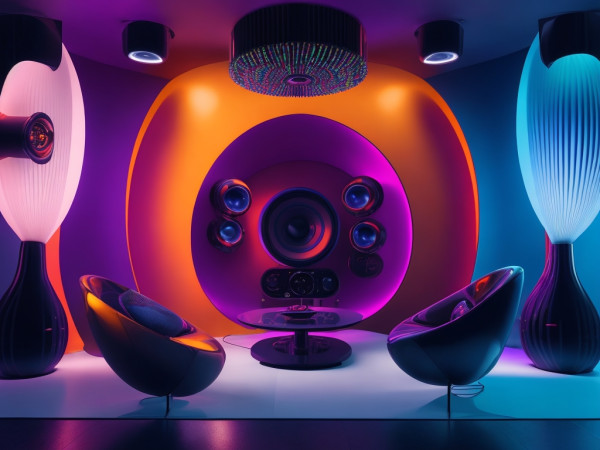 DreamShaper_v7_A_Hifi_setup_with_Nautilus_loudspeakers_inside_1.jpg