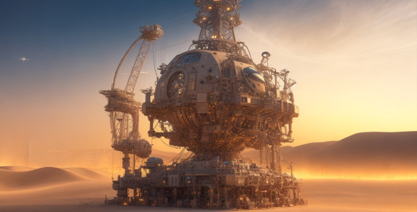 DreamShaper_v7_A_biomechanical_clock_with_lots_of_wires_in_a_d_1.jpg