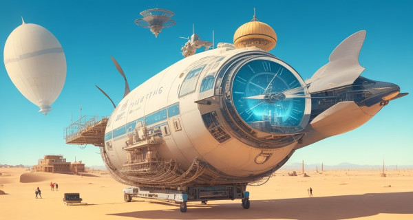 DreamShaper_v7_A_retro_futuristic_clock_with_wings_and_lots_of_0_2.jpg