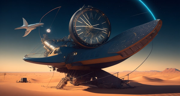 DreamShaper_v7_A_retro_futuristic_clock_with_wings_and_lots_of_1(3).jpg