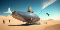 DreamShaper_v7_A_big_clock_in_a_desert_whales_with_lots_of_wi_0.jpg